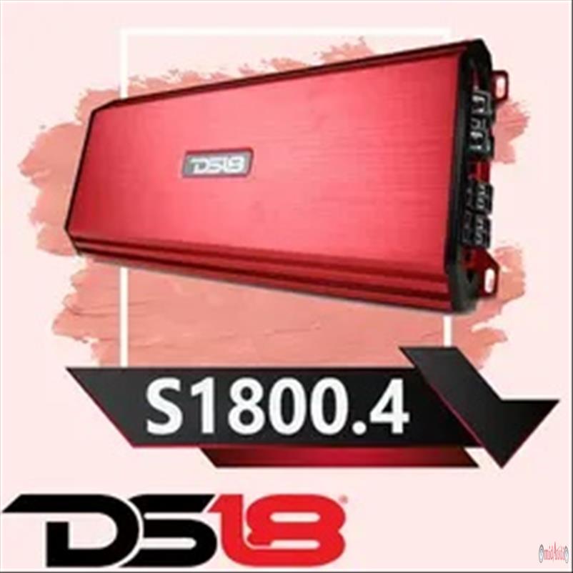 امپلی فایر 4 کانال DS18 امریکا مدل S1800.4 امپلی فایر 4 کانال حرفه ای DS18 USA 1800W