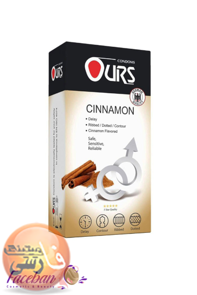 کاندوم تاخيري اورز OURS مدل cinnamon بسته 12 عددي