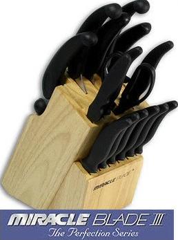 ست چاقو آشپزخانه میراکل بلید تصویر ست چاقو آشپزخانه میراکل بلید