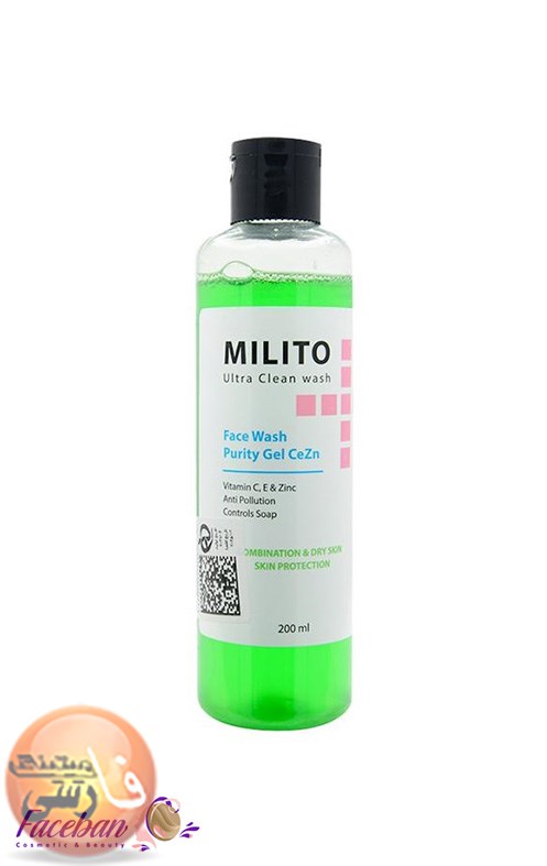 ژل شستشوي صورت ميليتو MILITO مخصوص پوست خشک حجم 200 ميل فروشگاه فارسی میتینگ ژل شستشوي صورت ميليتو MILITO مخصوص پوست خشک حجم 200 ميل ژل شستشوي صورت ژل ميليتو MILITO gel
