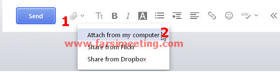 ارسال عکس از طریق ایمیل-ارسال ایمیل-ersal email-آموزش ارسال ایمیل-Amoozesh ersal email-ایمیل یاهو-اتچ کردن فایل-attach files