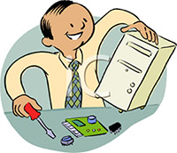 40-ways-to-fix-PC-cartoon-تعمیر کامپیوتر-مشکلات ویندوز-تعویض ویندوز
